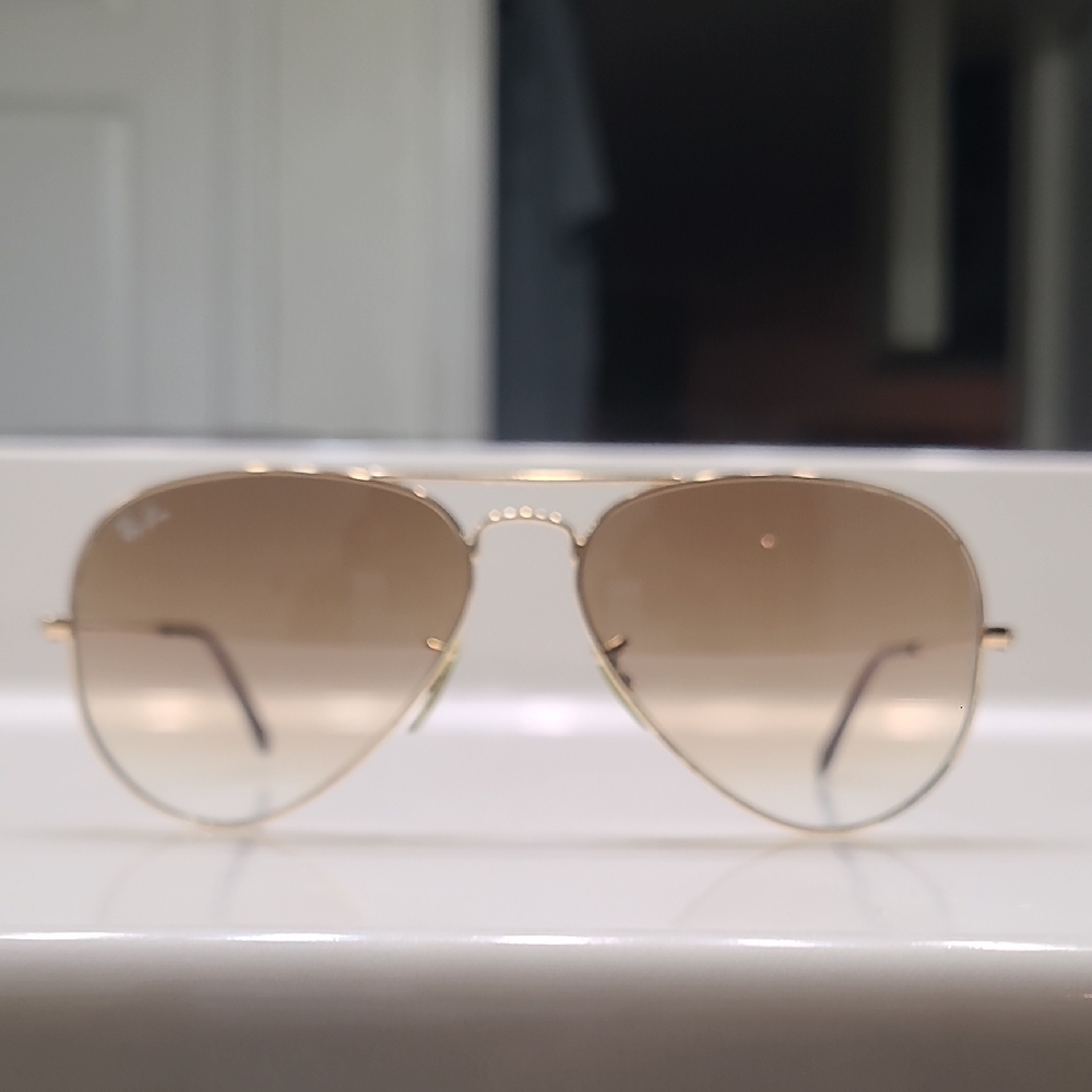 Ray-Ban Gold Aviator Shades